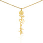 Personalized Flower Name Necklace