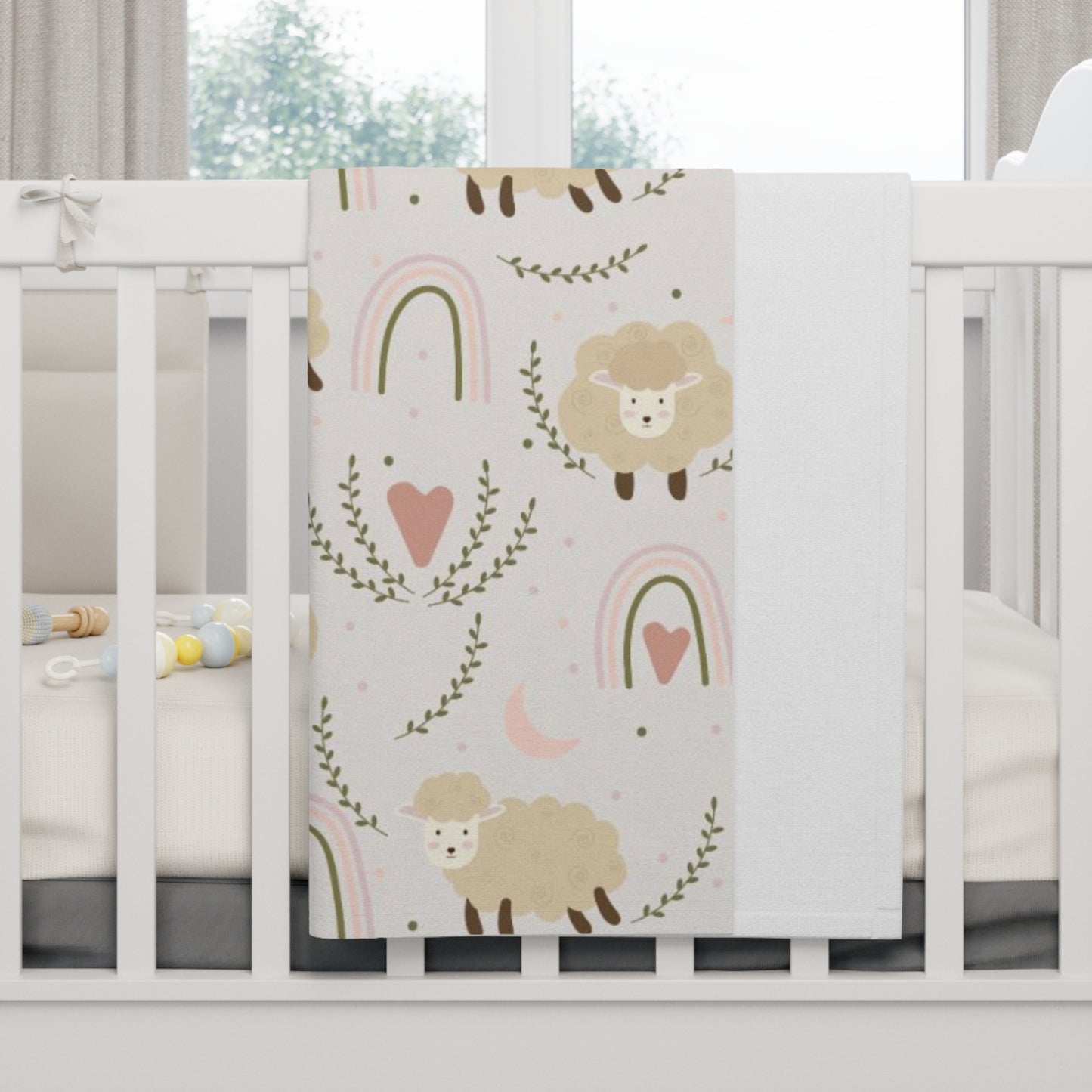 Sheep Fleece Baby Blanket