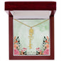 Personalized Flower Name Necklace