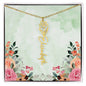 Personalized Flower Name Necklace