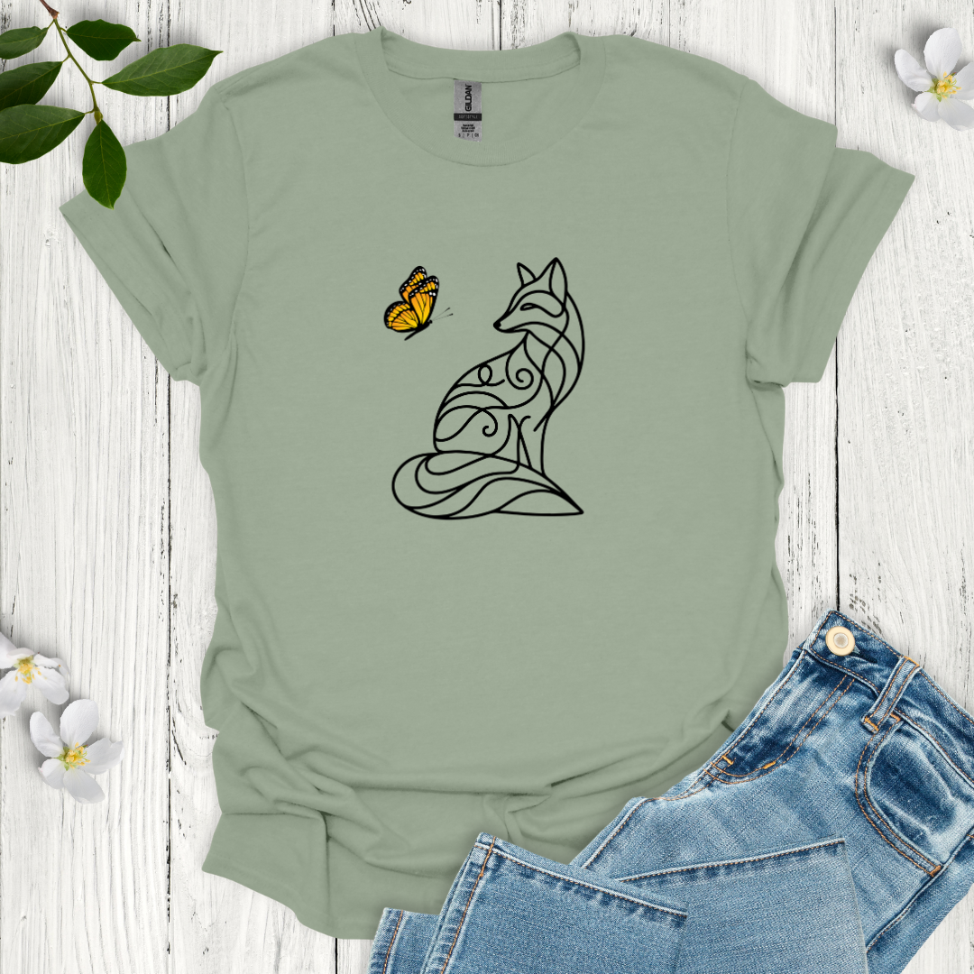 Fox and Butterfly T-Shirt