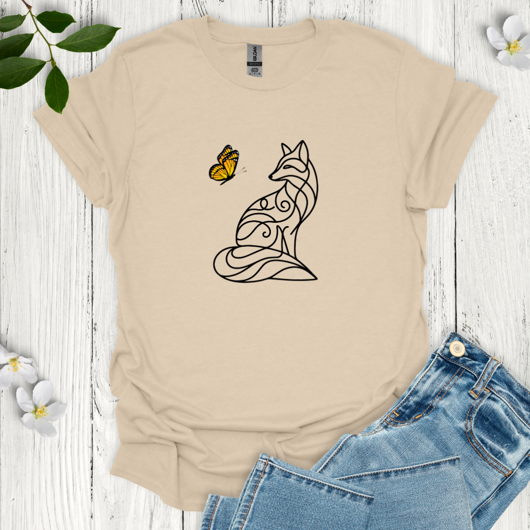 Fox and Butterfly T-Shirt