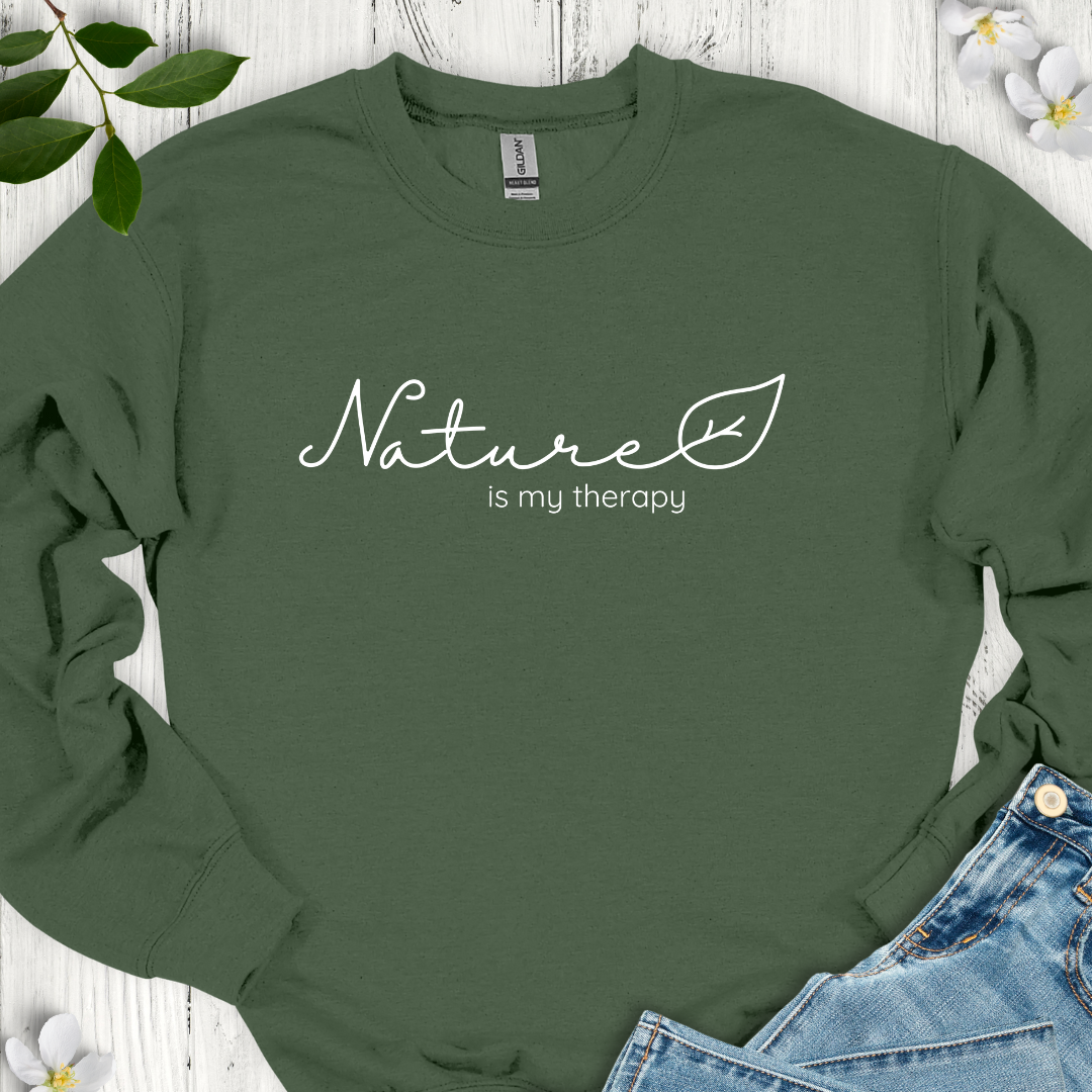 Nature is my Therapy Crewneck