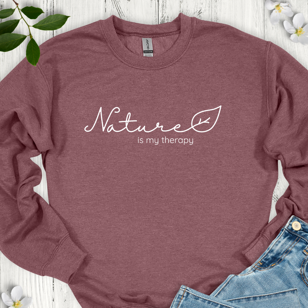 Nature is my Therapy Crewneck