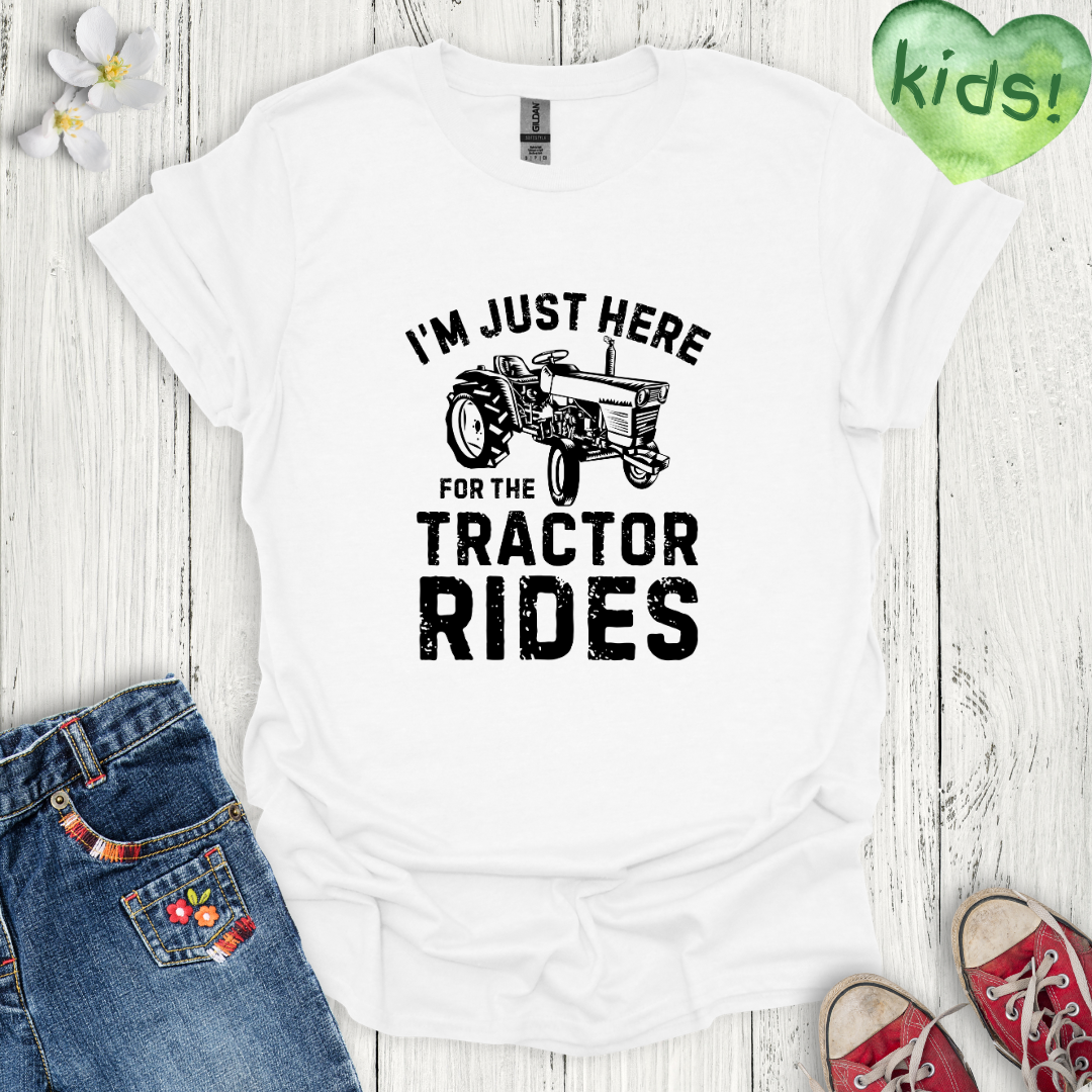 Tractor Rides Kids T-Shirt