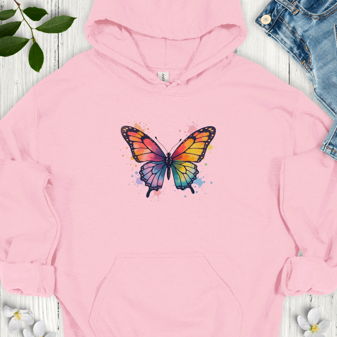 Vibrant Wings Hoodie