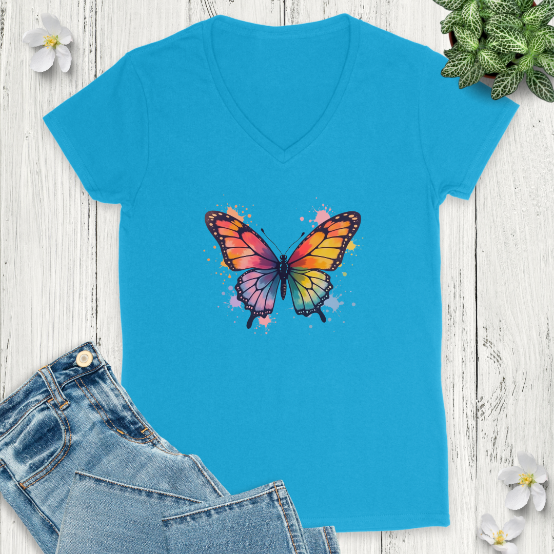 Vibrant Wings V-Neck