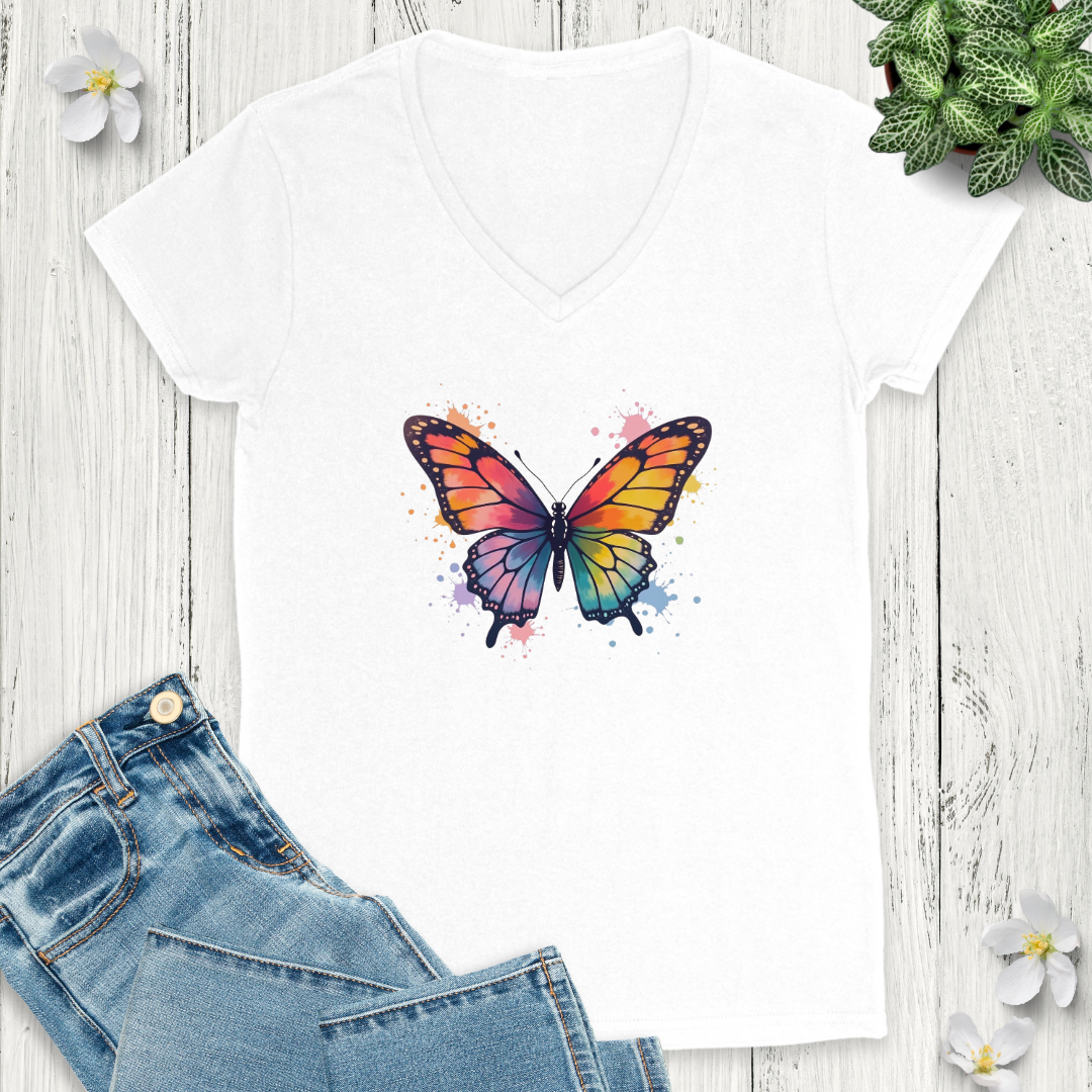 Vibrant Wings V-Neck