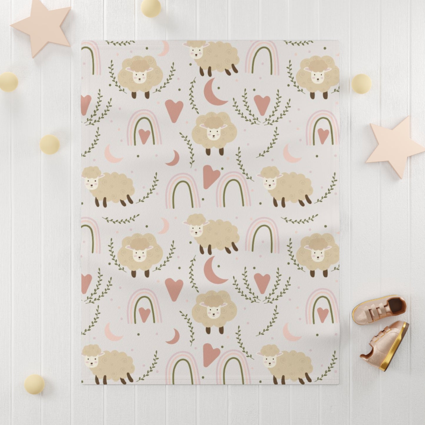 Sheep Fleece Baby Blanket