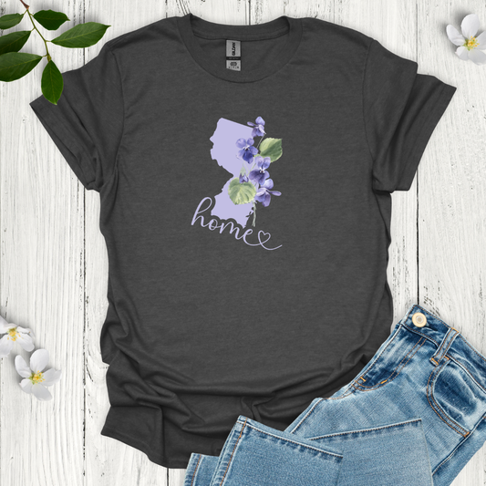 New Jersey State Flower Violet T-Shirt