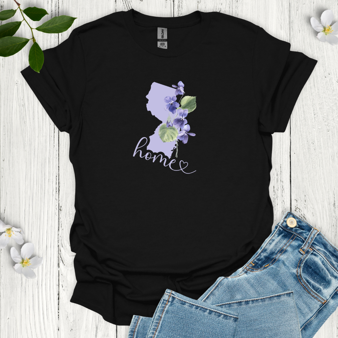 New Jersey State Flower Violet T-Shirt