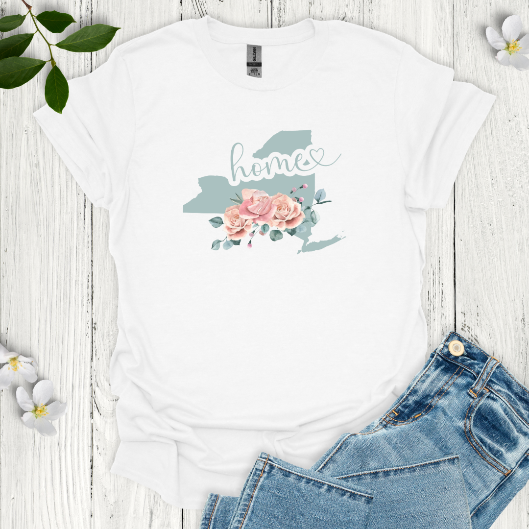 New York State Flower Rose T-Shirt