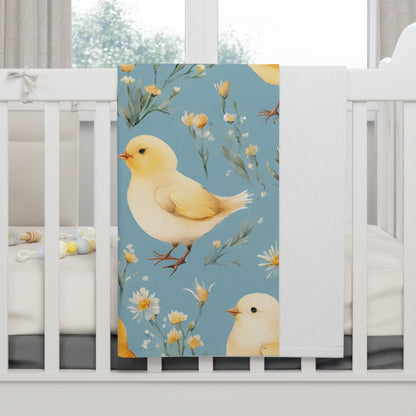 Chick Fleece Baby Blanket