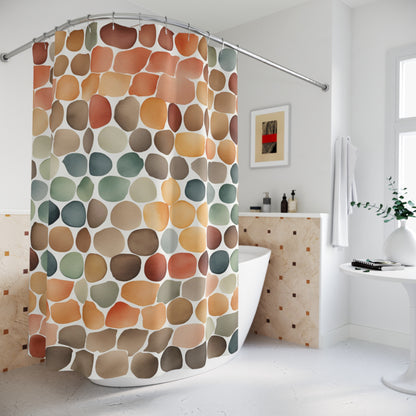 Stones Colorful Shower Curtain