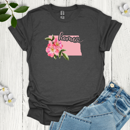 North Dakota State Flower Wild Prairie Rose T-Shirt