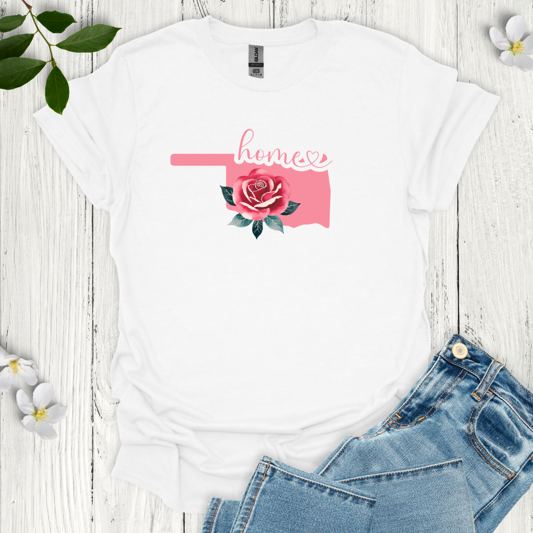 Oklahoma State Flower Rose T-Shirt