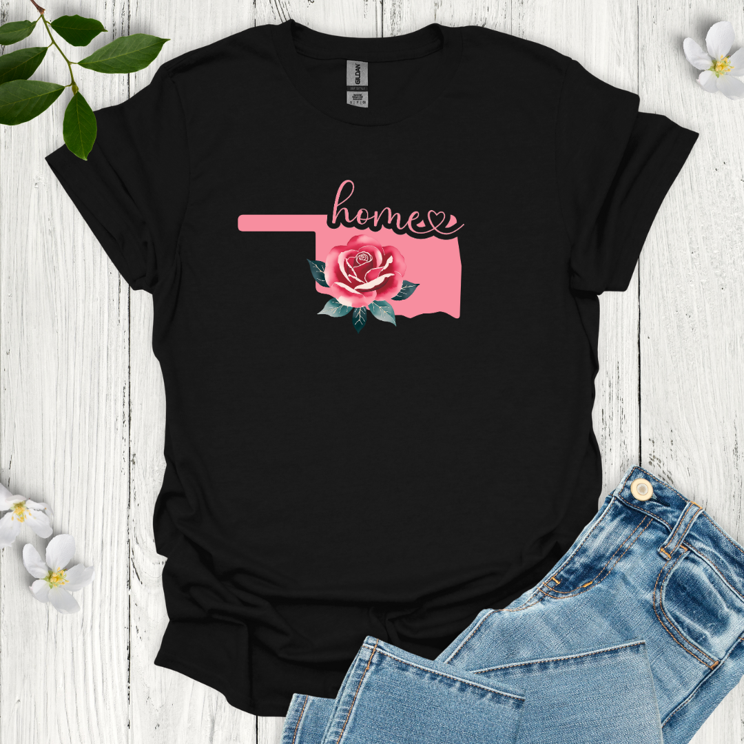 Oklahoma State Flower Rose T-Shirt