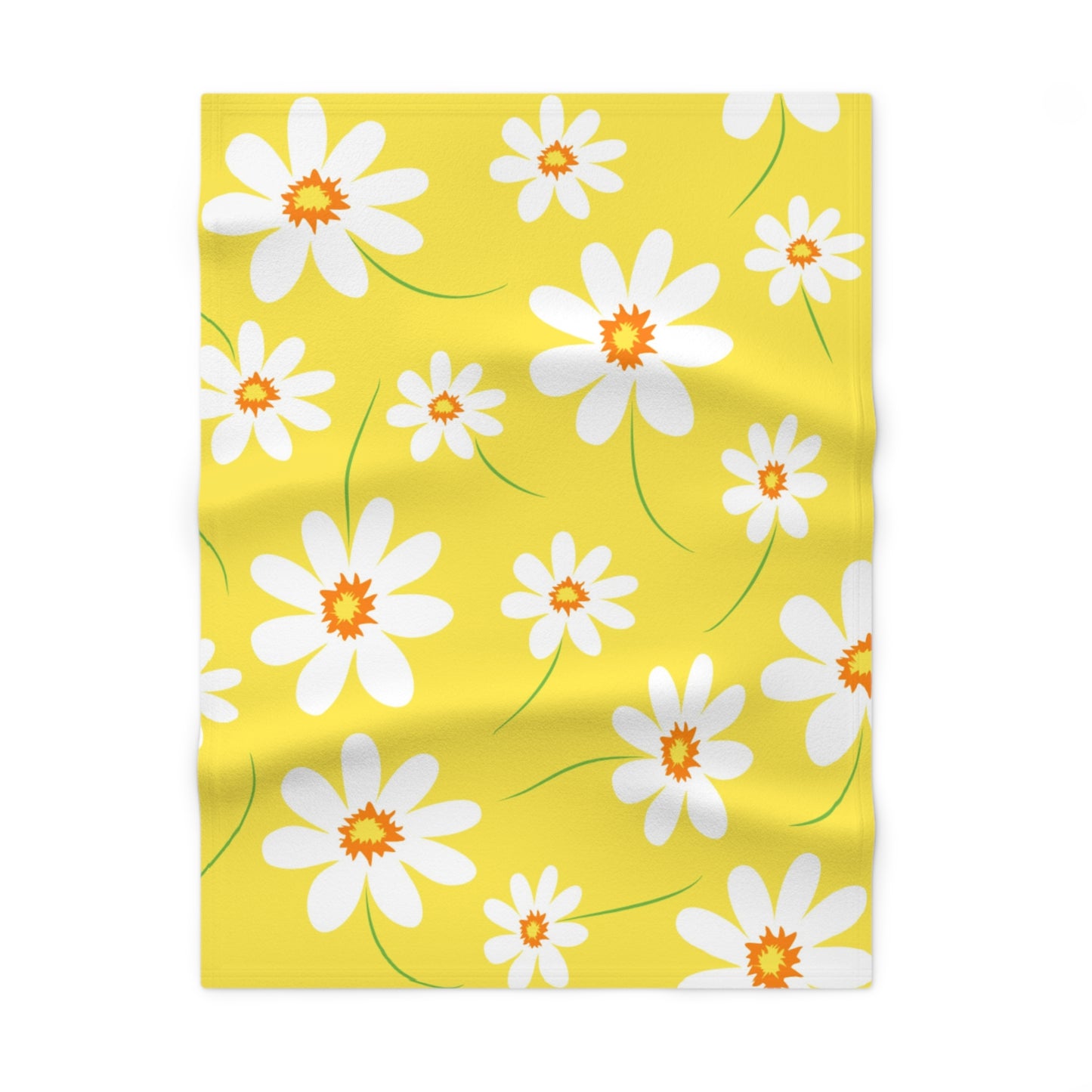 Daisy Fleece Baby Blanket