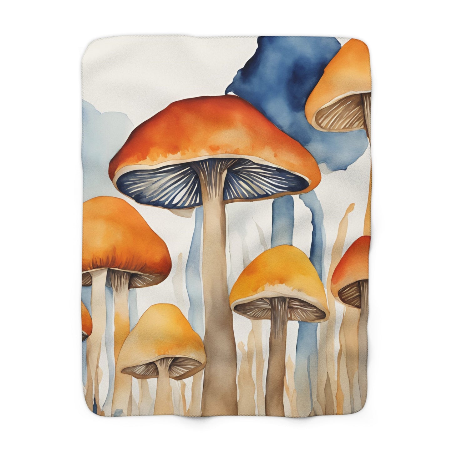 Mushroom Sherpa Fleece Blanket