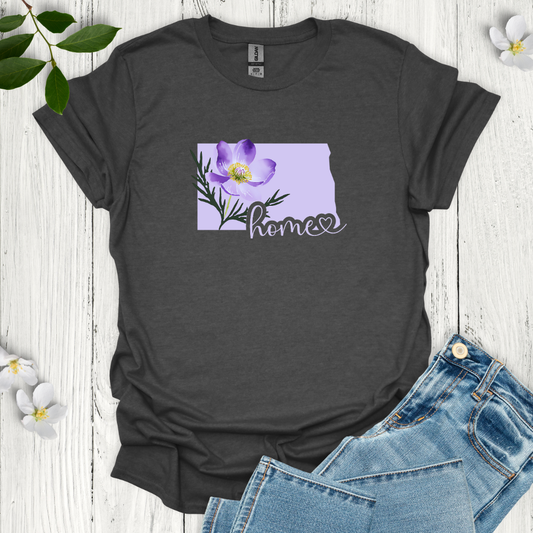 South Dakota State Flower Pasque T-Shirt