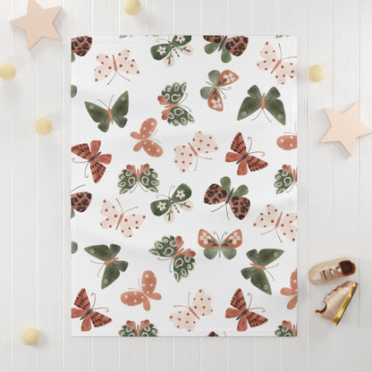 Butterfly Fleece Baby Blanket