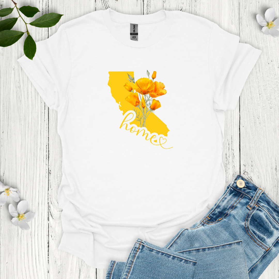 California State Flower Poppy T-Shirt