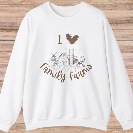 I Love Family Farms Crewneck