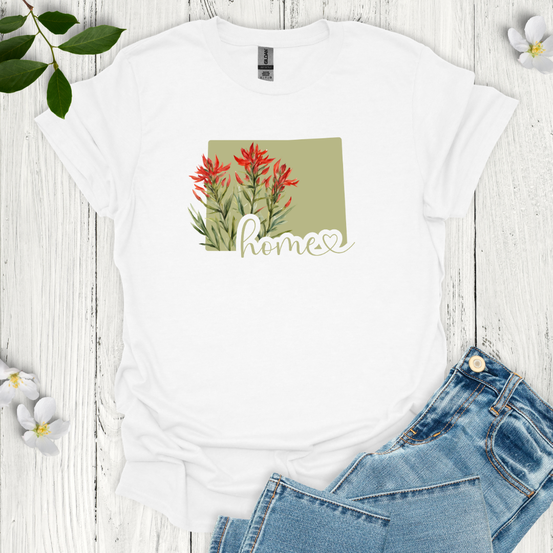 Wyoming State Flower Indian Paintbrush T-Shirt