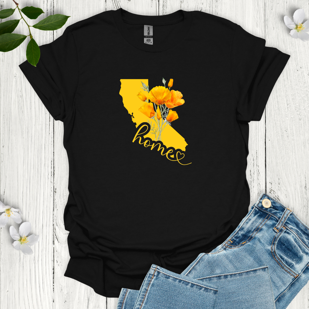 California State Flower Poppy T-Shirt