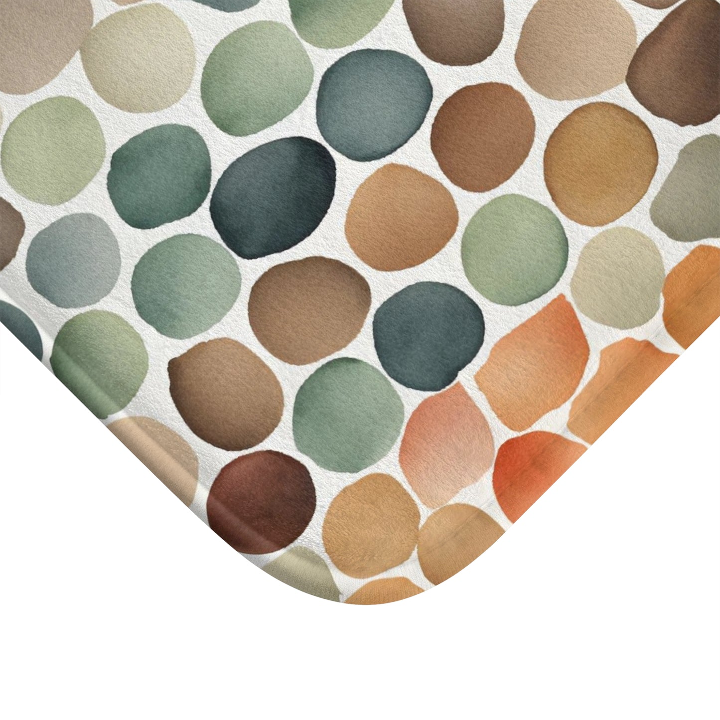 Stones Colorful Microfiber Bath Mat