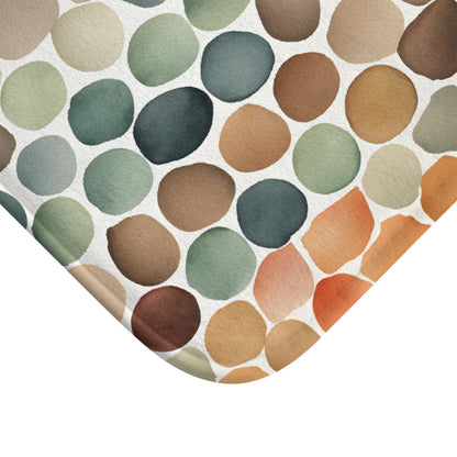 Stones Colorful Microfiber Bath Mat