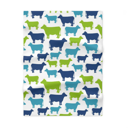 Cow Fleece Baby Blanket