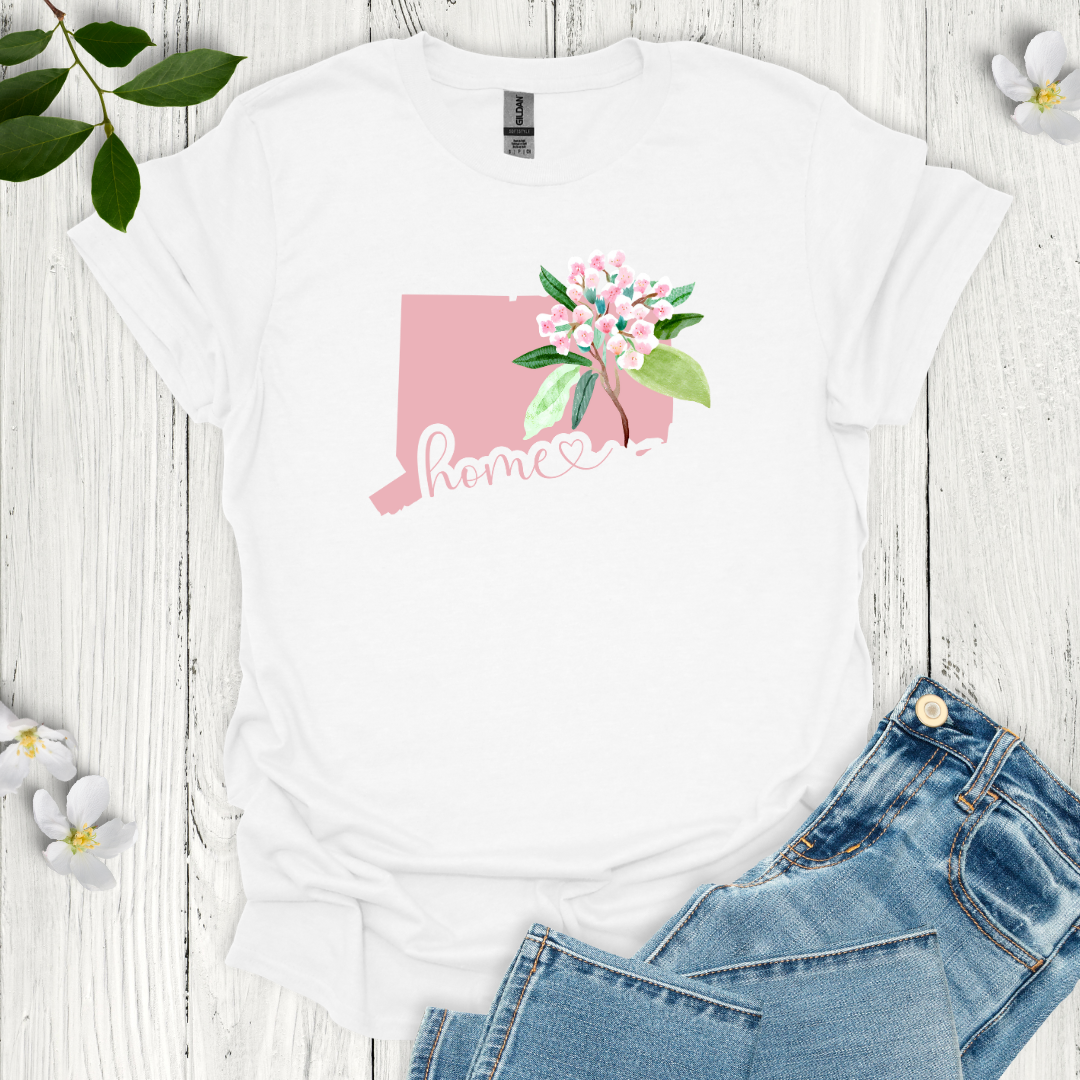 Connecticut State Flower Mountain Laurel T-Shirt
