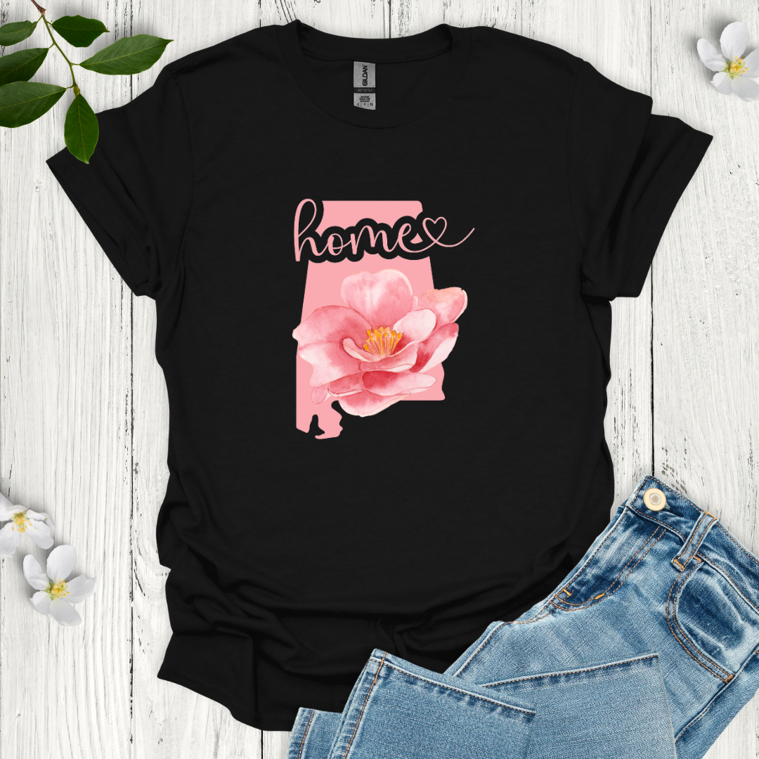 Alabama State Flower Camellia T-Shirt