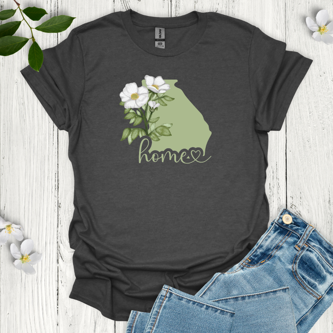 Georgia State Flower Cherokee Rose T-Shirt