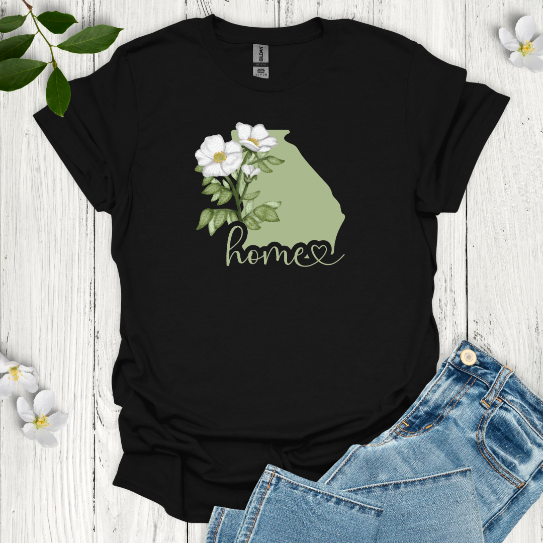 Georgia State Flower Cherokee Rose T-Shirt