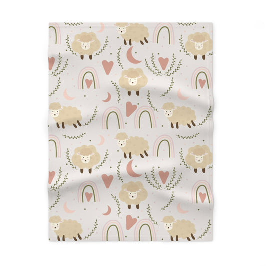 Sheep Fleece Baby Blanket