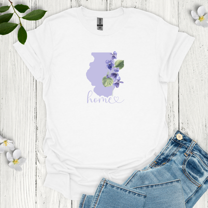 Illinois State Flower Violet T-Shirt
