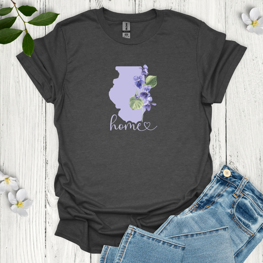 Illinois State Flower Violet T-Shirt