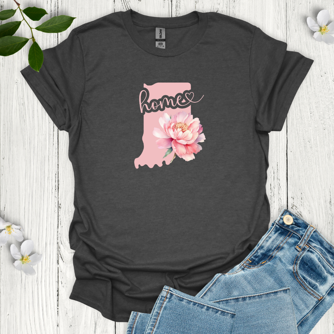 Indiana State Flower Peony T-Shirt