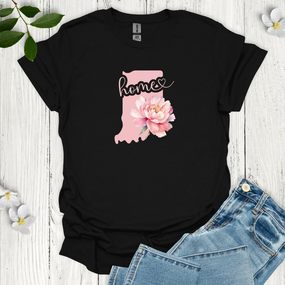 Indiana State Flower Peony T-Shirt