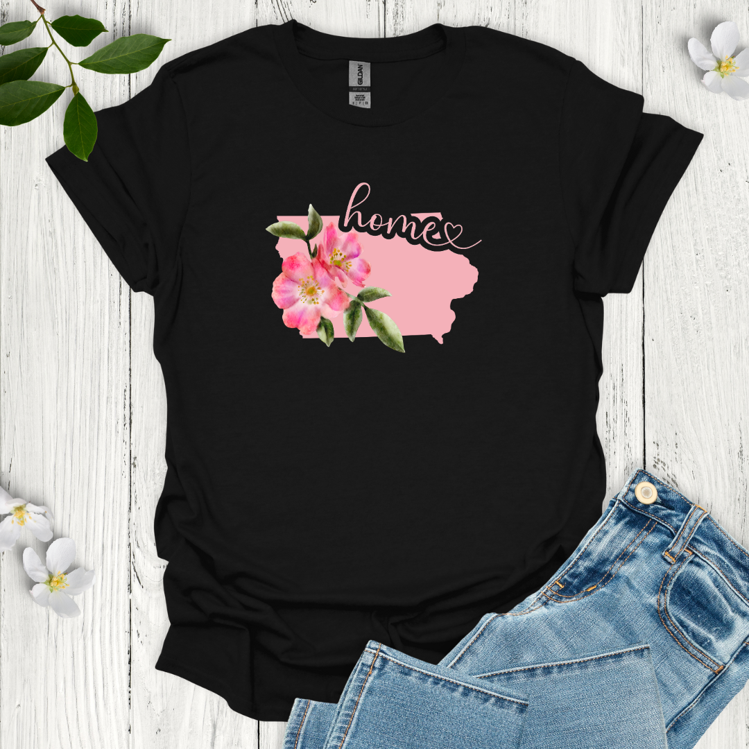 Iowa State Flower Wild Rose T-Shirt