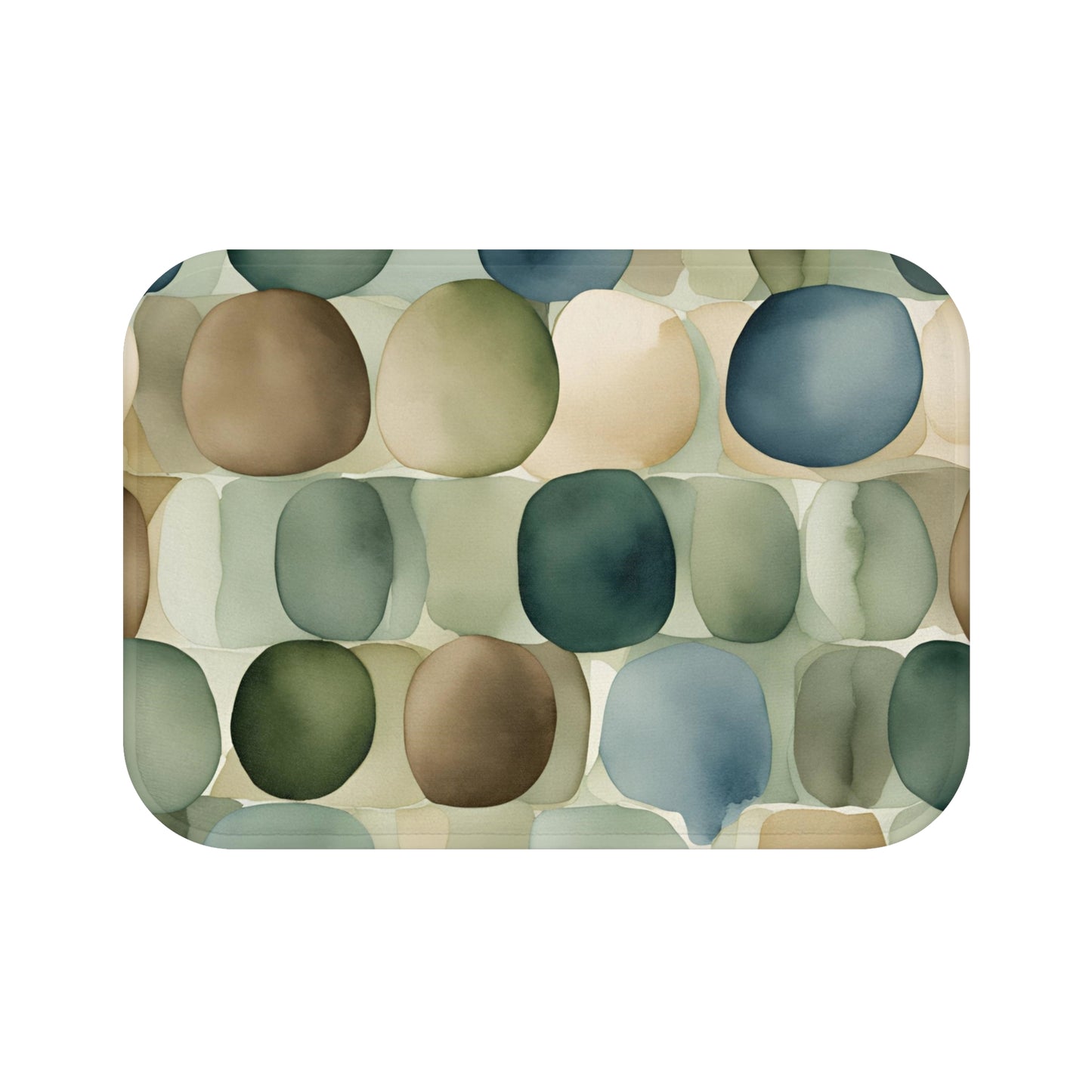 Stones Neutral Microfiber Bath Mat