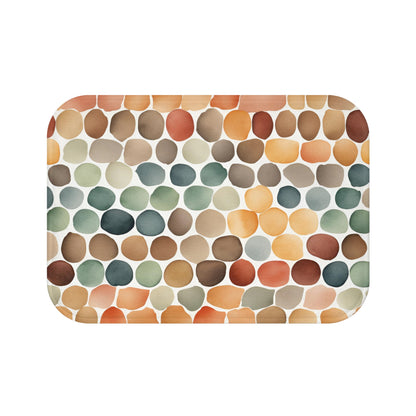 Stones Colorful Microfiber Bath Mat