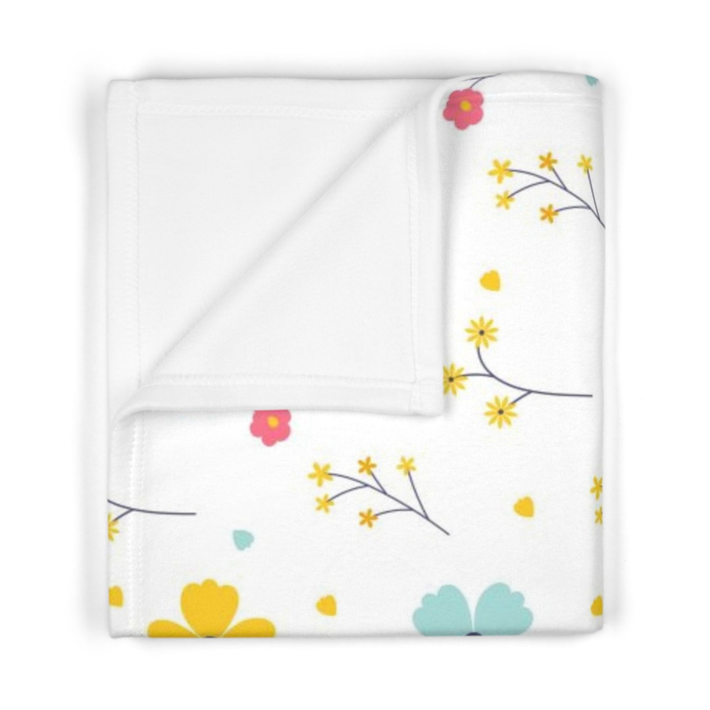 Floral Fleece Baby Blanket