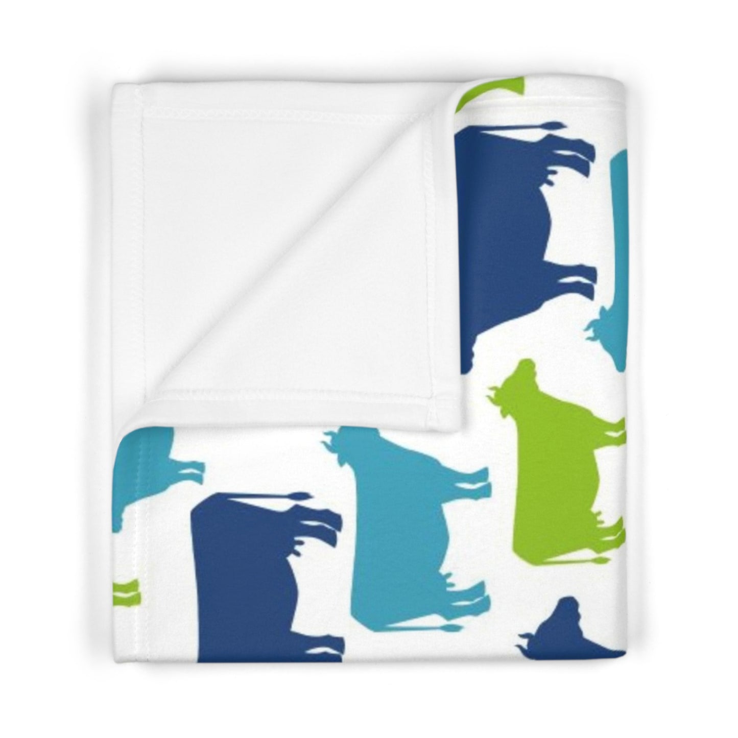 Cow Fleece Baby Blanket