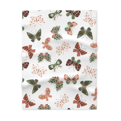 Butterfly Fleece Baby Blanket