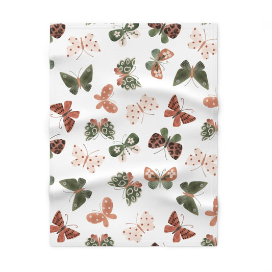 Butterfly Fleece Baby Blanket