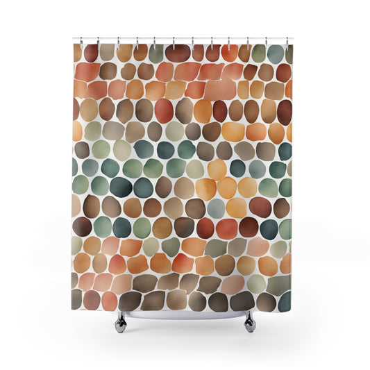 Stones Colorful Shower Curtain