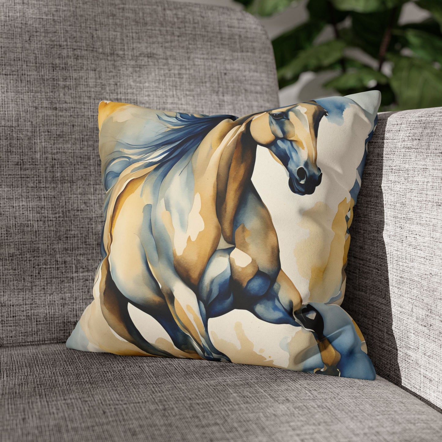 Horse Faux Suede Pillowcase